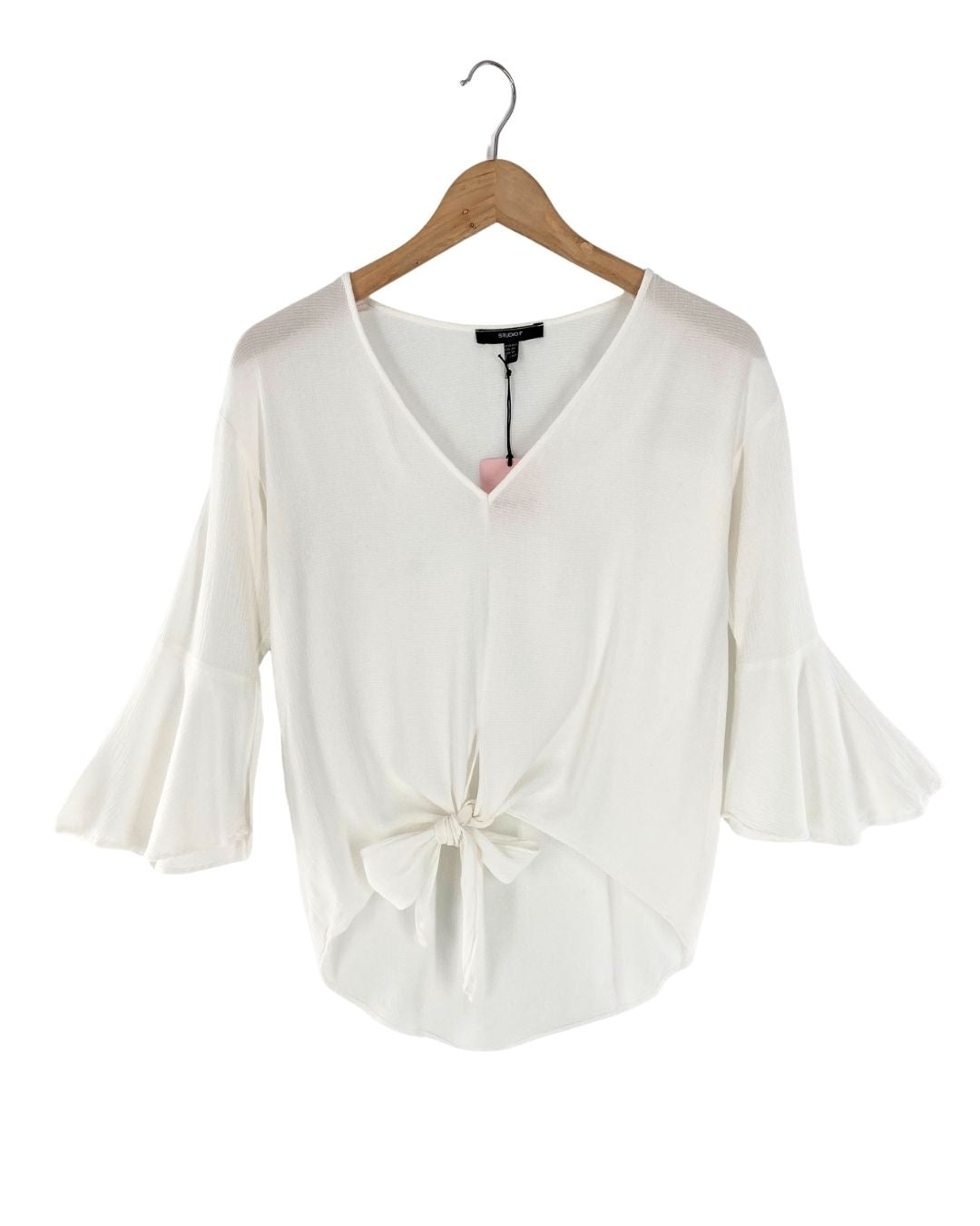 Blusa manga larga con textura