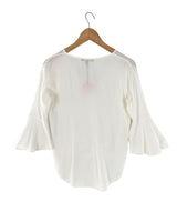 Blusa manga larga con textura