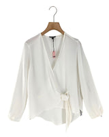 Blusa manga larga con textura