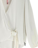 Blusa manga larga con textura