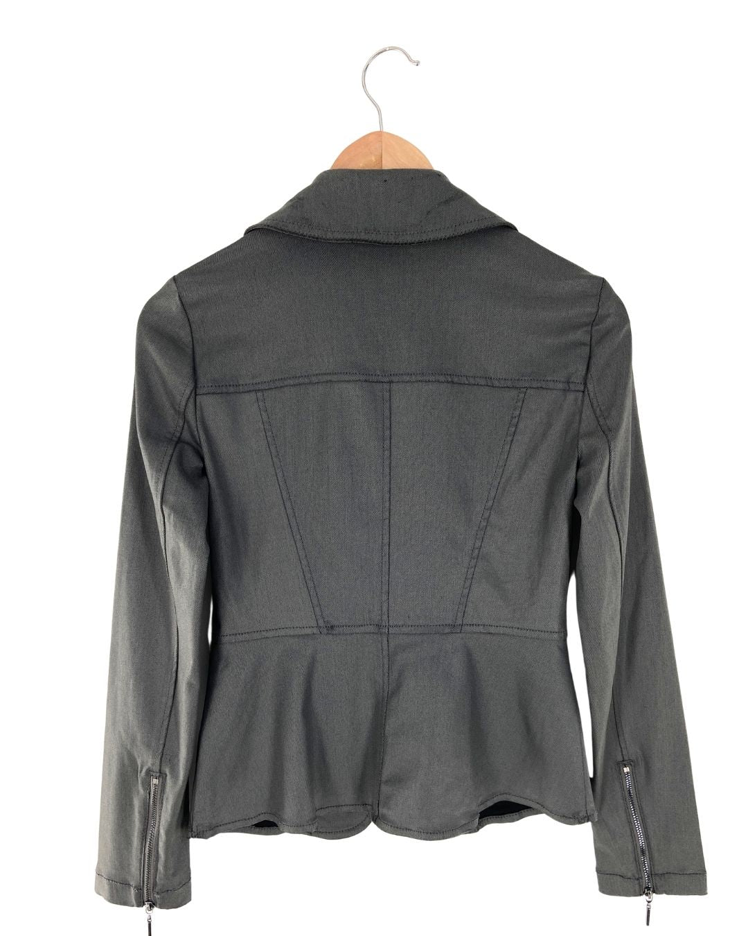 Chaqueta stretch efecto piel