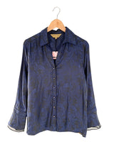 Camisa manga larga satinada