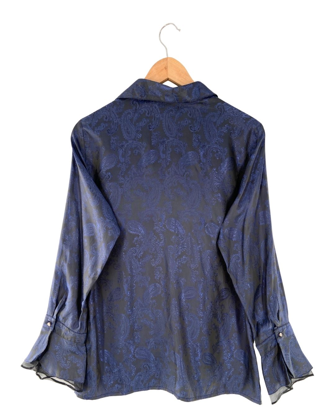 Camisa manga larga satinada