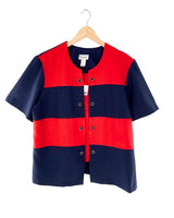 Blusa manga larga color block