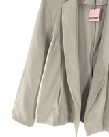 Chaqueta delgada abierta