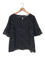 Blusa manga amplia print dots