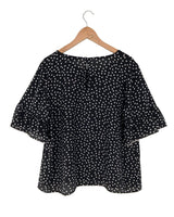 Blusa manga amplia print dots