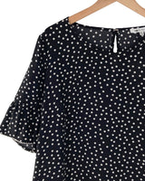 Blusa manga amplia print dots
