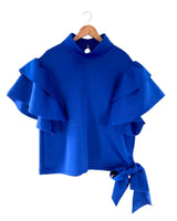 Blusa en scuba con vuelo