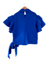 Blusa en scuba con vuelo