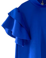 Blusa en scuba con vuelo