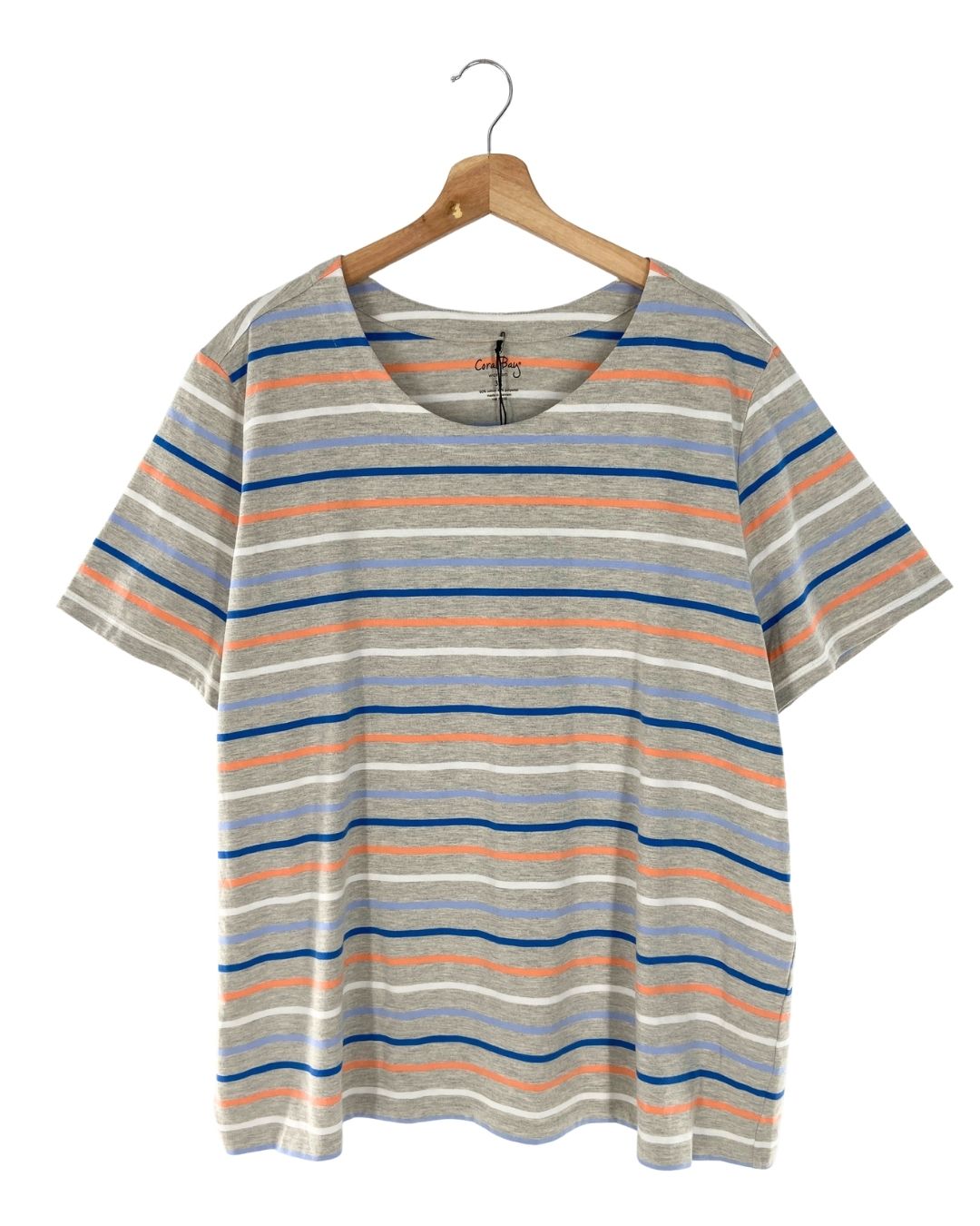Camiseta manga corta a franjas