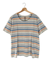 Camiseta manga corta a franjas