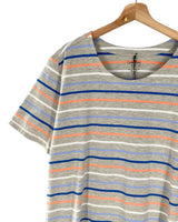 Camiseta manga corta a franjas