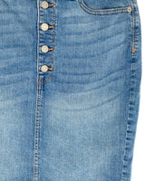 Falda midi stretch abotonada
