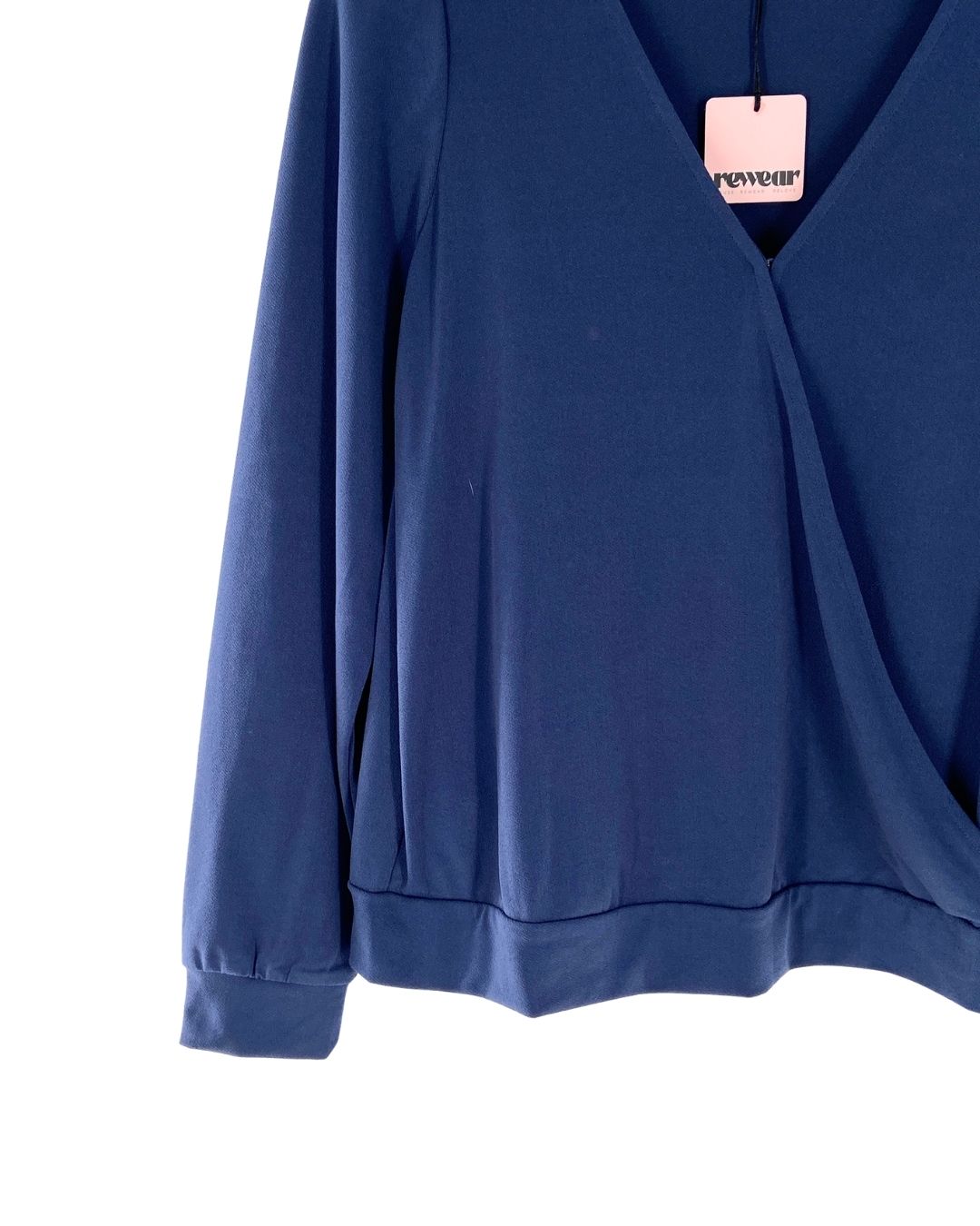 Blusa cruzada manga larga
