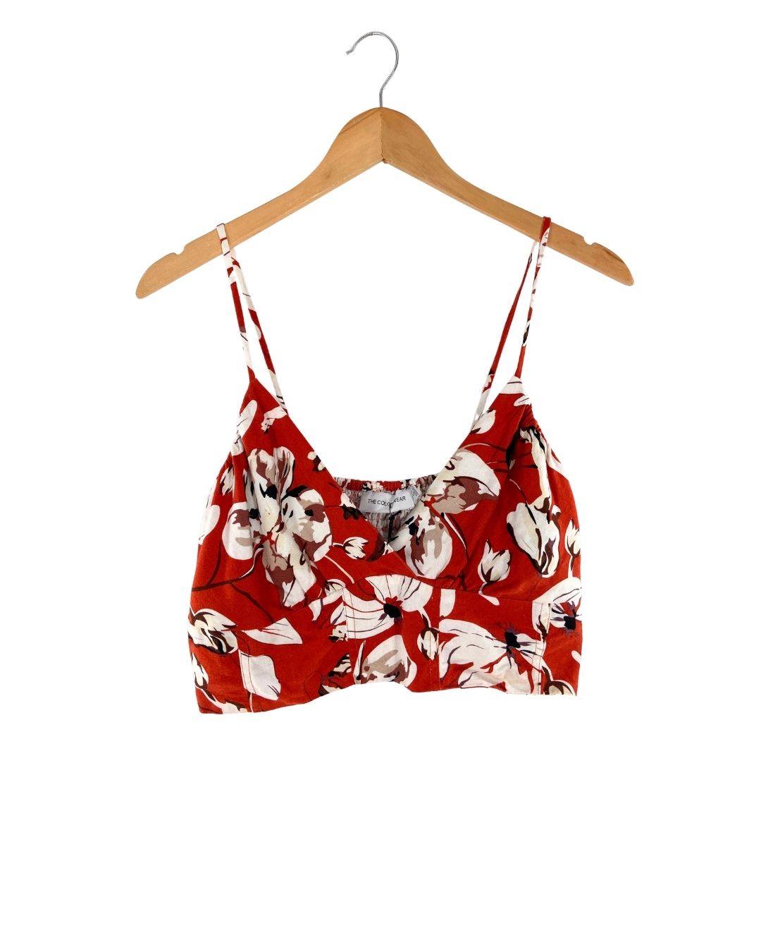 Top de tiras delgadas print