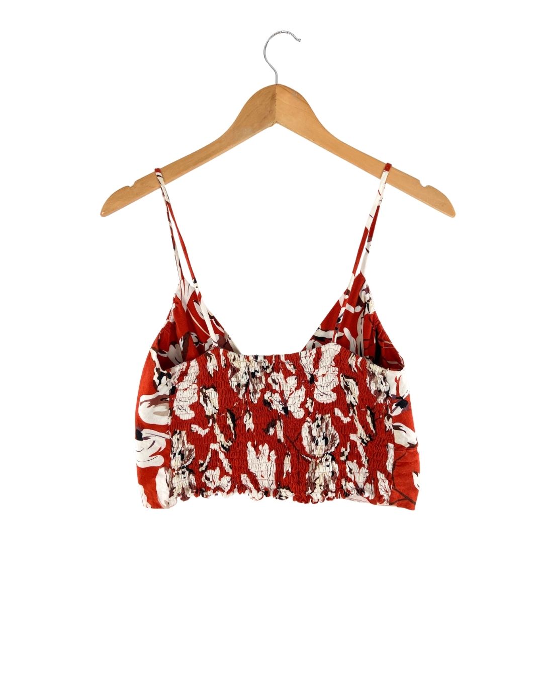 Top de tiras delgadas print
