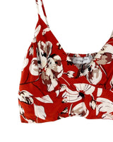 Top de tiras delgadas print