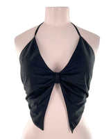 Blusa strapless anudada