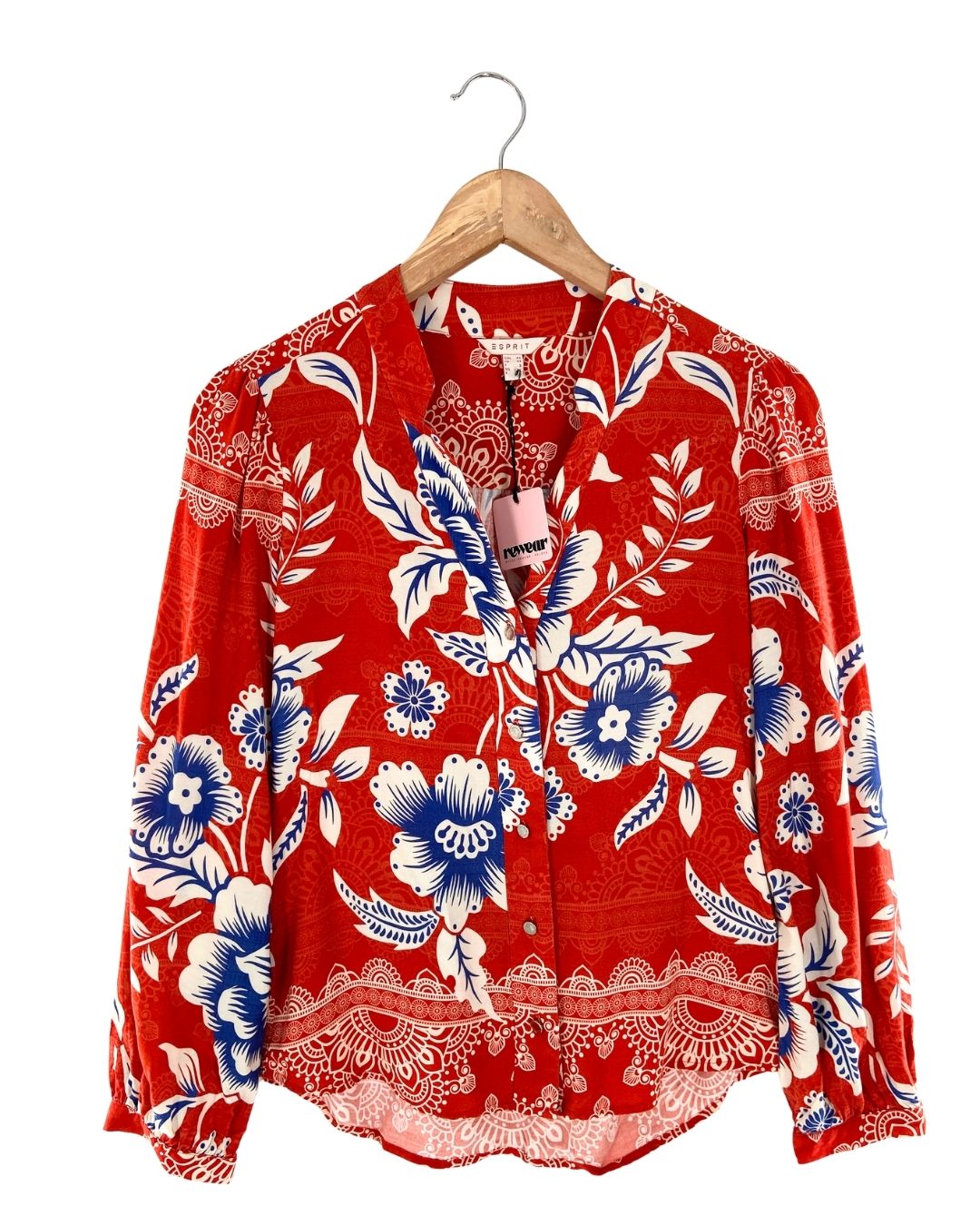 Blusa abotonada print flores