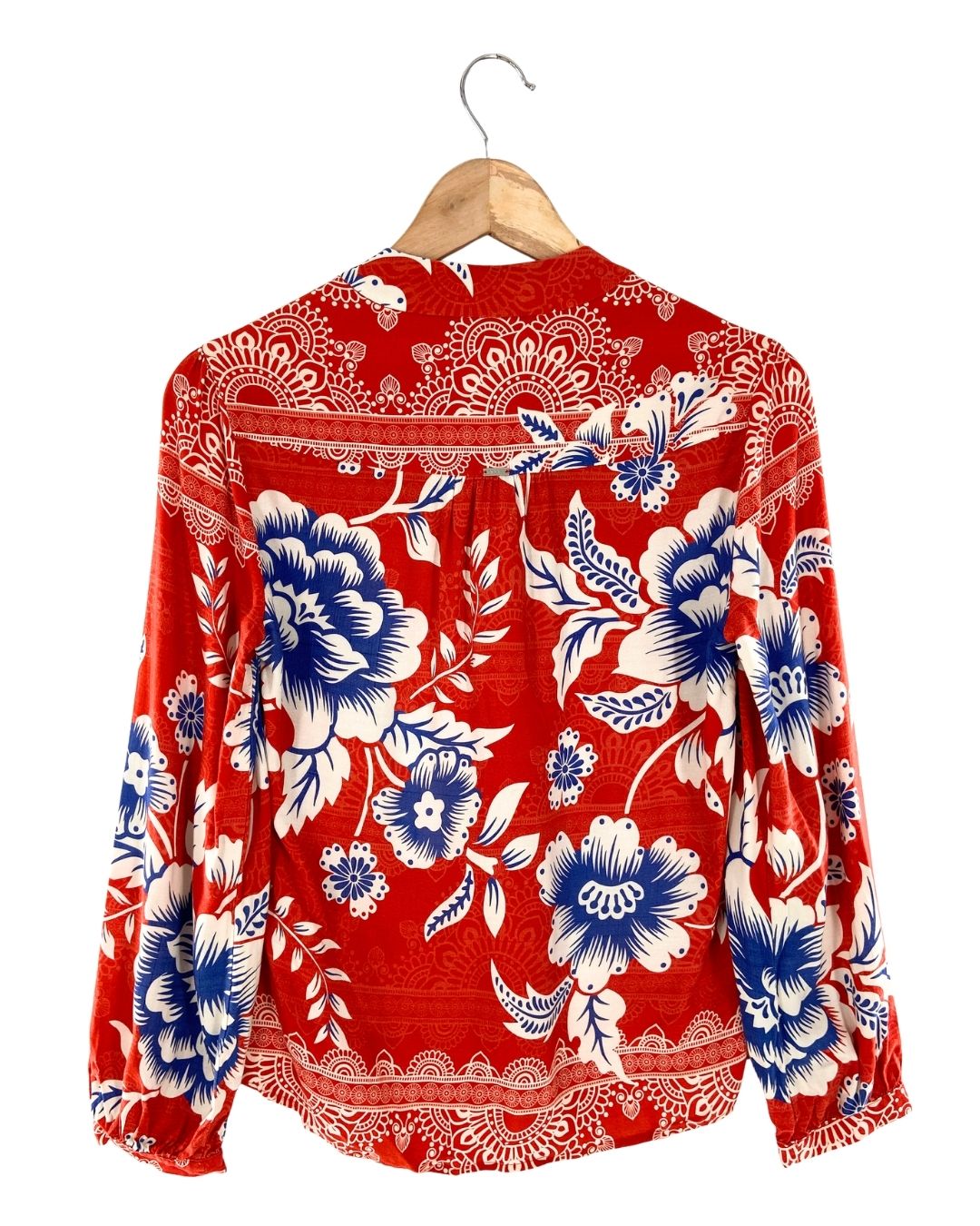 Blusa abotonada print flores