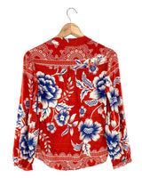 Blusa abotonada print flores