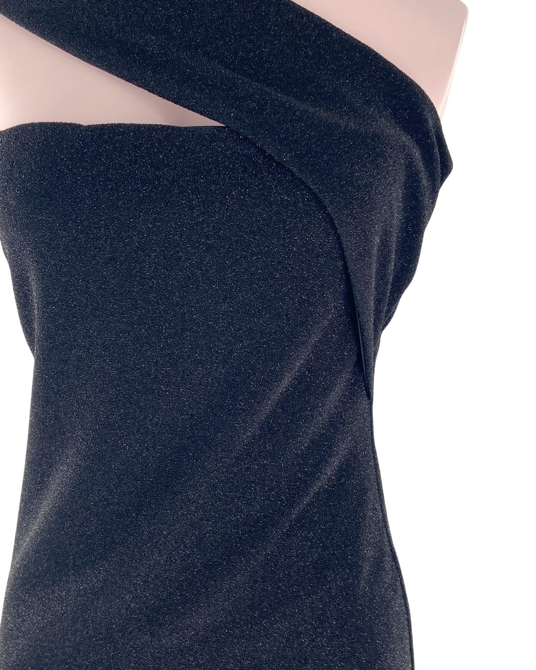 Vestido mini cruzado destellos