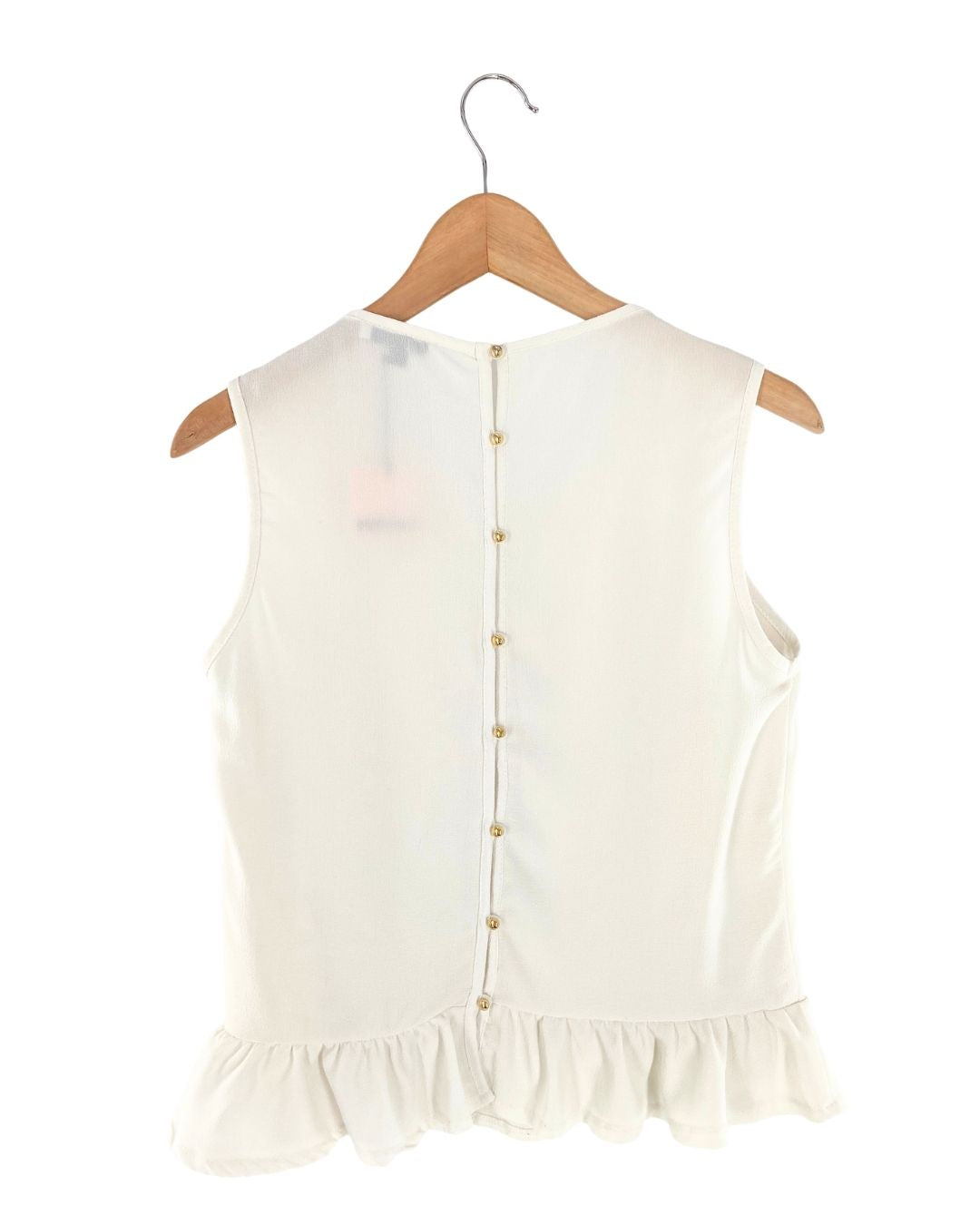 Blusa sleeveless con pedreria