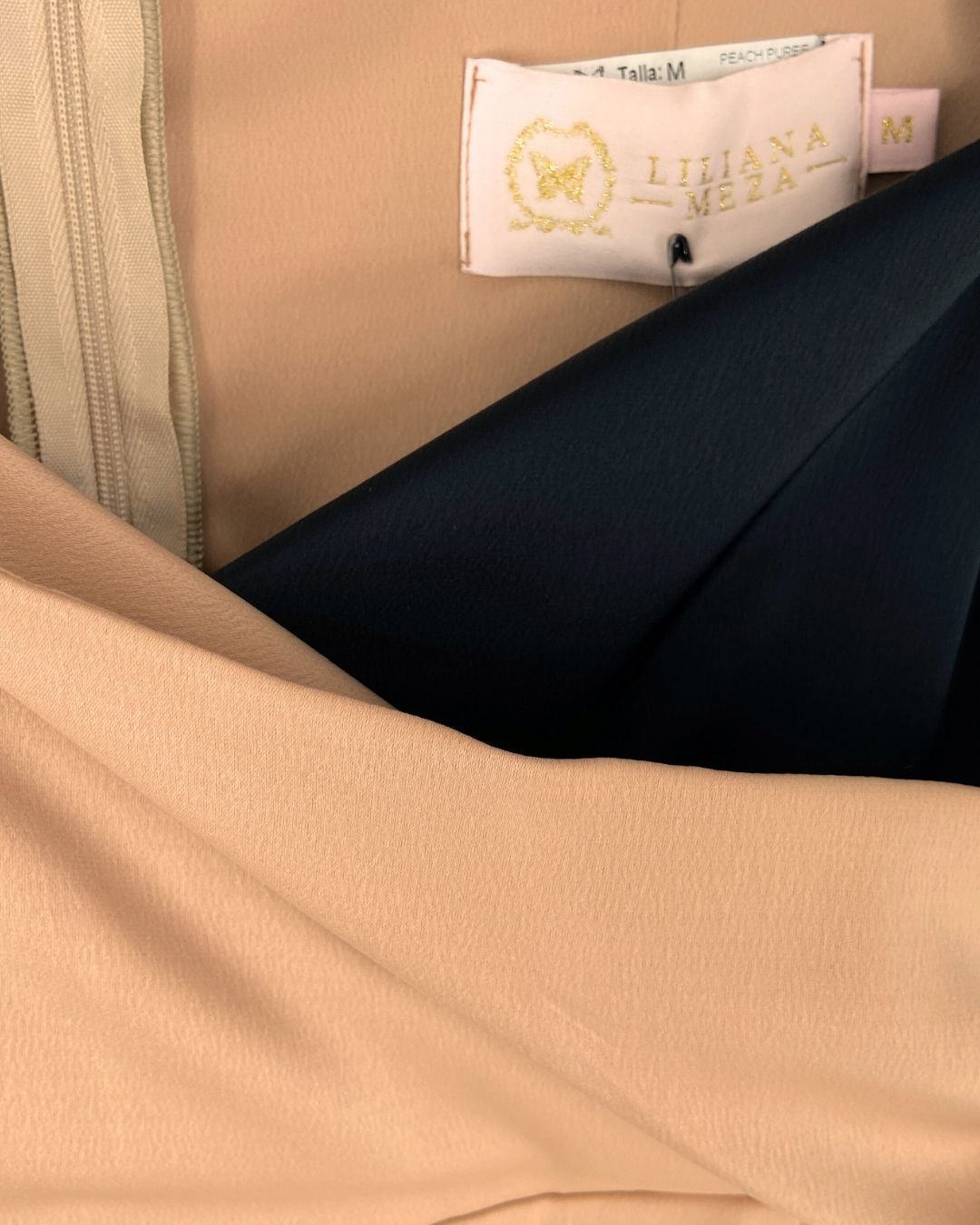 Vestido midi globo satinado