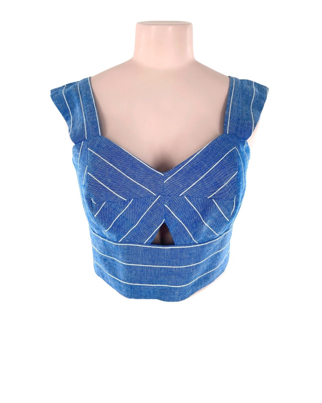 Blusa crop de tiras anchas