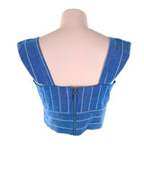 Blusa crop de tiras anchas