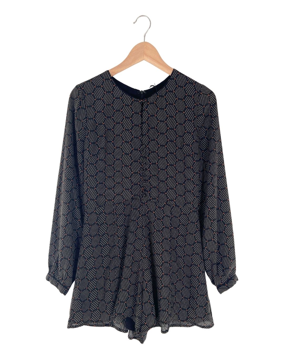 Enterizo mini manga larga