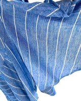 Falda wrap a rayas con vuelo