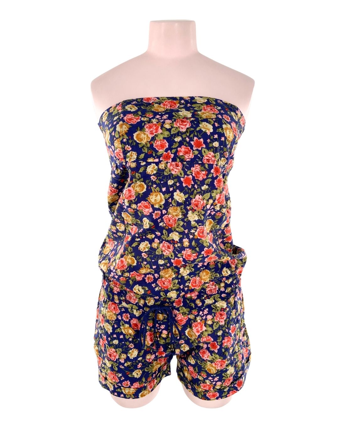 Enterizo mini strapless print