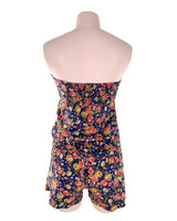 Enterizo mini strapless print