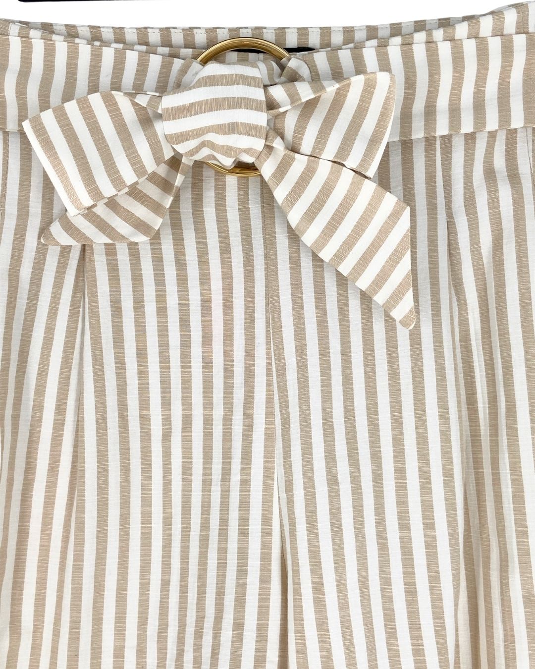 Short midi a rayas con lazo