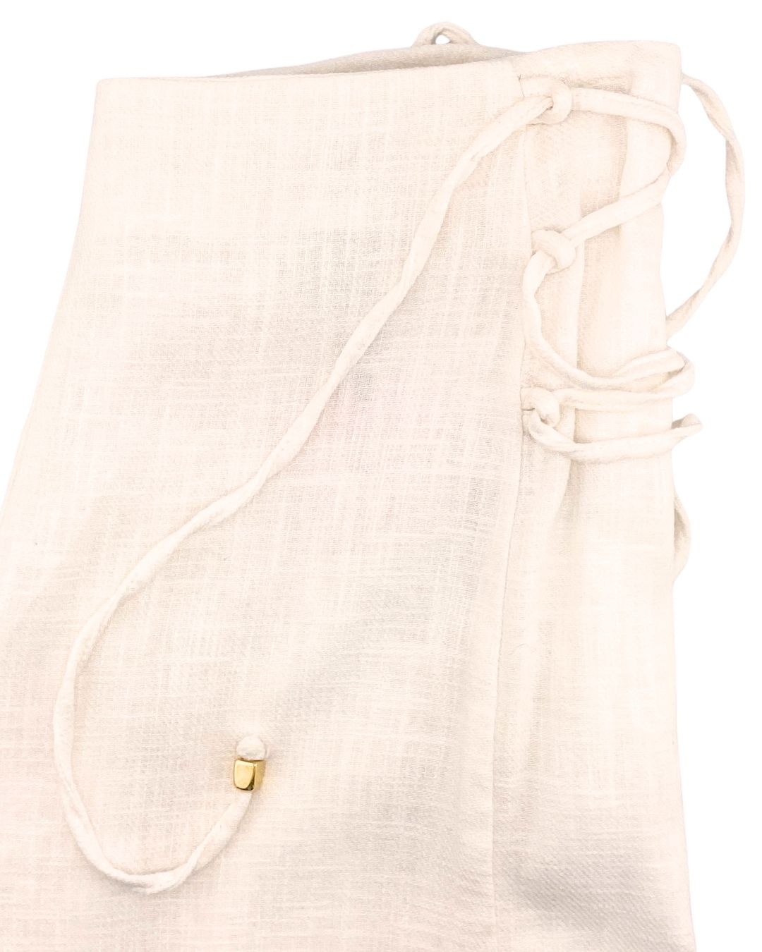 Pantalon palazzo anudado