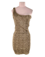 Vestido mini one shoulder