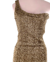 Vestido mini one shoulder