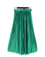 Maxi falda plisada encauchada
