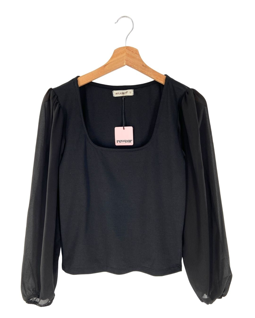 Blusa mangas traslucidas