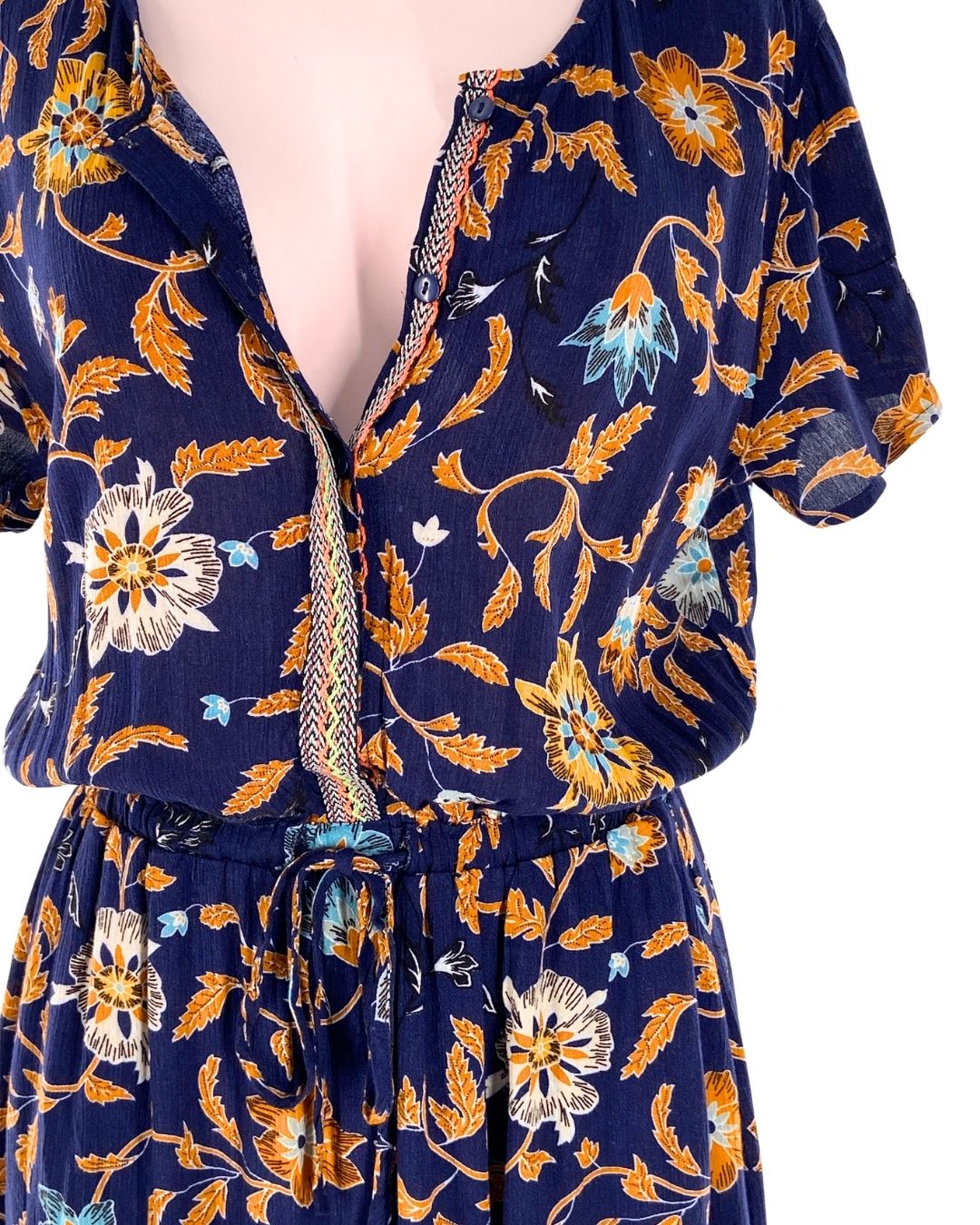 Maxi vestido con textura print