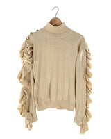 Saco cuello alto con vuelo