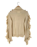 Saco cuello alto con vuelo