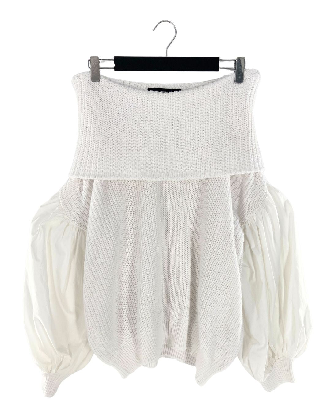 Saco tejido cuello amplio