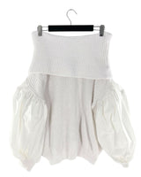 Saco tejido cuello amplio