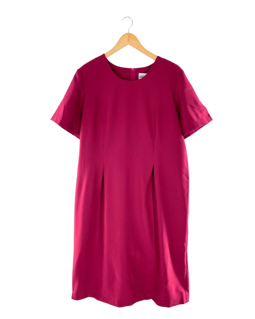 Vestido midi manga corta