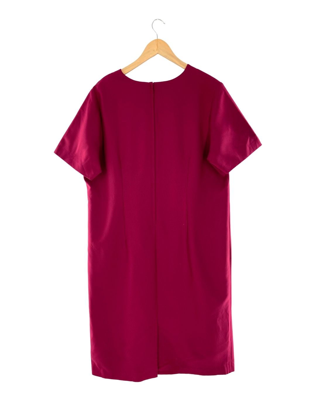 Vestido midi manga corta