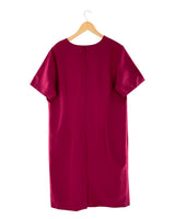 Vestido midi manga corta